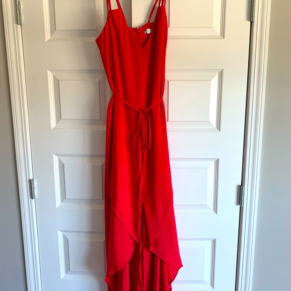 Bright Pink High-low Dress